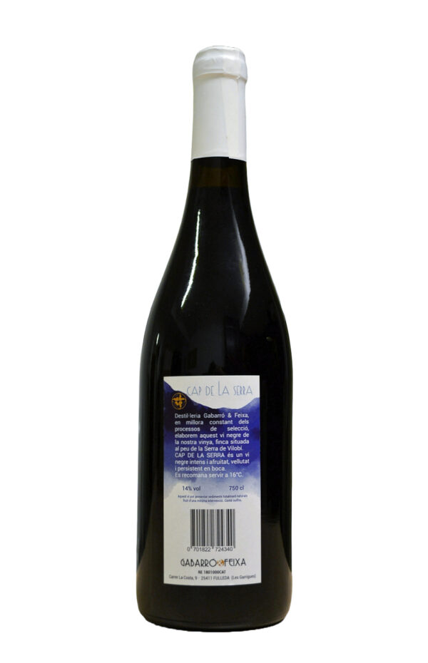 Vi negre natural Tempranillo y Cabernet Franc